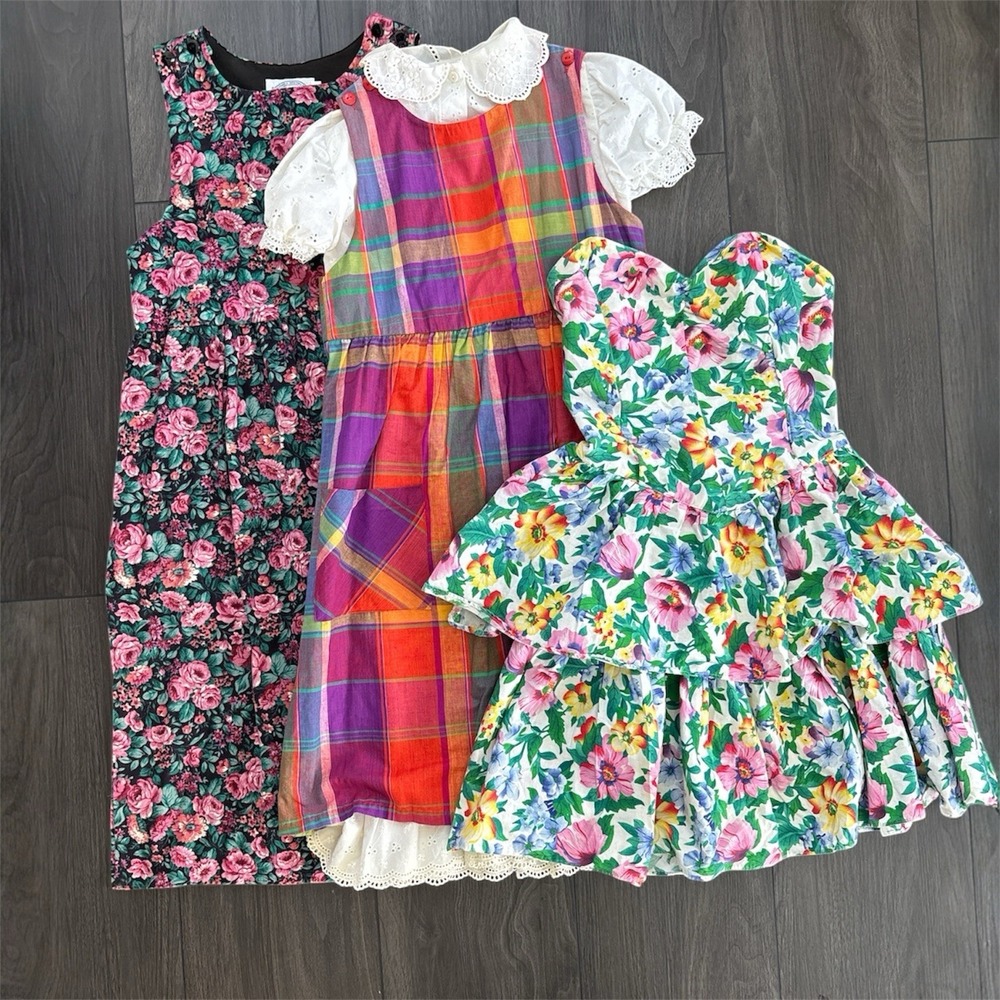 Vintage Girls  Dress Bundle Of 3.   Size 12